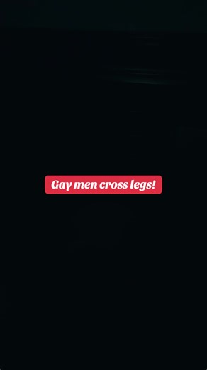 #Gay #men cross legs!