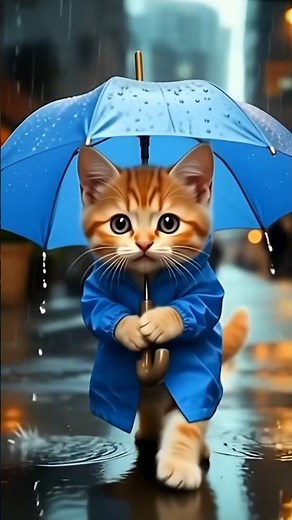 😿🌧️ Meow Meow Sad Song – Cat in the Rain 🌧️😿