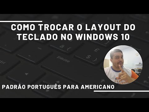 How to change the keyboard layout from Brazilian to American standard in Windows 10