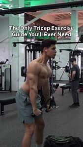 Full Tricep Workout Guide ⬇️ Follow the Form Tips in the Video ✅ And Pick One Exercise From Each Category ✅ Lateral and Medial Heads: ▪️Rope Pushdown ▪️Smith Machine JM Press Long Head (Peak Stretch): ▪️Overhead Rope Extension ▪️Single Arm Overhead Dumbbell Extension Long Head (Peak Contraction): ▪️Upright Cable Kickback ▪️Tricep Cable Crossover I recommend doing 2-3 sets of each selected exercise for 8-12 reps! 💪🏼 When it comes to building big arms… You NEED to focus on the Triceps‼️ Because 