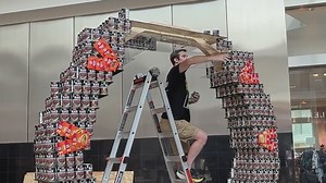 "Canstruction" underway at North East Mall: 27th annual exhibit kicks off