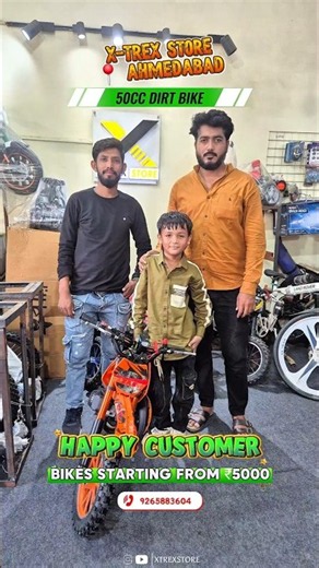 🔥 50CC Dirt Bike Delivery | Assembly, Unveiling & Customer Ride 🏍️💨 | X-TREX STORE