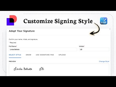 How to change signature in DocuSign (Electronic Identity)