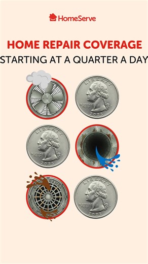 There’s very little you can get for a quarter lately, but what if your spare change could do more? Starting at just a quarter a day, you can get a home repair plan from HomeServe. Enroll today. | HomeServe USA