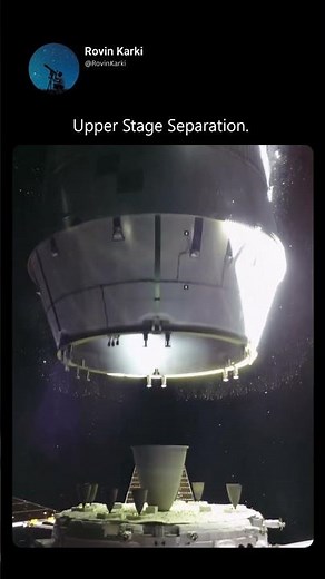 Upper Stage Separation Of Rocket