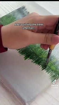 how to paint water reflection