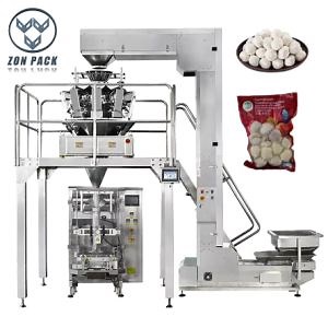 [Hot Item] Automatic Frozen Vegetable Vertical Vacuum Packing Machine Pillow Bag Packing System with Multi-Head Weigher