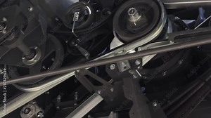 Timing chain of an industrial mechanism Stock Video