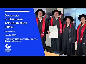 Doctorate of Business Administration (DBA): Navigating the Supervisor-Supervisee Journey