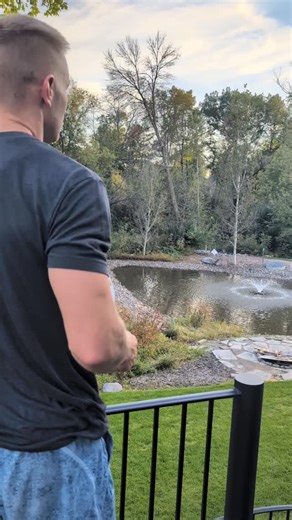 Why not share a little family fun? Brody was worried I'd throw his ball into the pond. He was pretty stoked when he caught it though! | Tim Bomgren