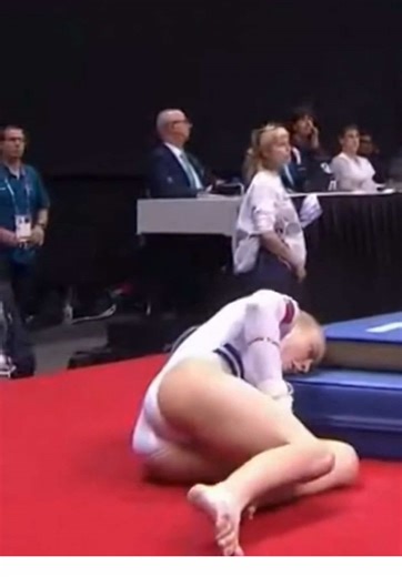 Gymnastics Stunt Turns into Unexpected Nap Time