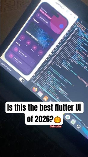 Can flutter build this Ui??🔥🤯 #appdevelopment #coding #flutter
