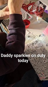 3.2K views · 62 reactions | On duty today... Daddy sparkles, making your Hammertime and Schumacher bracelets! Who's got one on order!?  give him a hello! | Alyssa Smith Jewellery | Facebook