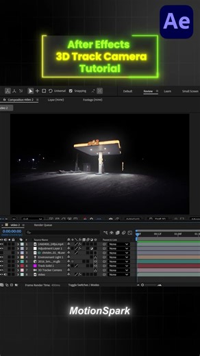After Effects 3D Camera Tracker Tutorial – Add 3D Models, HDRI Lighting & Shadow Catcher #tutorial