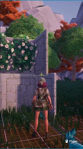 How to create wall and ceiling of flowers in Palia PART 2 | Quick Tutorial #shorts #palia