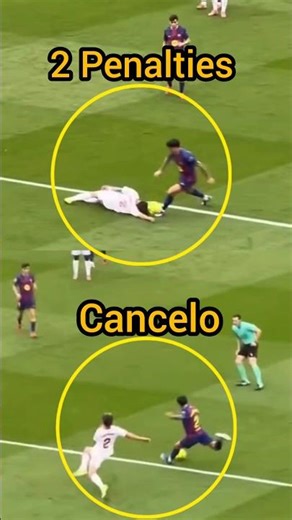 How Cancelo Won 2 Penalties For Raphina Against Sevilla 😳 #barcelonasevilla #raphinahattricksevilla
