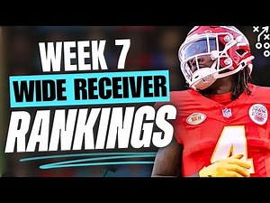 🔥 UPDATED TOP 36 WR RANKINGS for Week 7 Fantasy Football 🚀 | Fantasy Football Rankings