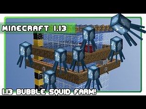 Best Squid Farm for Aquatic Update! | Minecraft 1.13 Small Farms