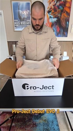 Pro-Ject Debut EVO 2 Turntable Unboxing ✅💛 #unboxing #turntable #audiophile #hifi #vinyl