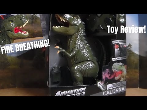 Adventure Force Caldera RADIO CONTROLLED FIERY TREX TOY REVIEW!
