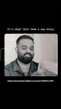 Hurt them & say Sorry | Crisna Chaitanya Reddy | CREATE U APP