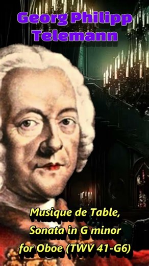 Georg Philipp Telemann - Musique de Table, Sonata in G minor for Oboe (TWV 41-G6)
