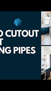 How To Cut Out Plumbing Holes In A Cabinet.