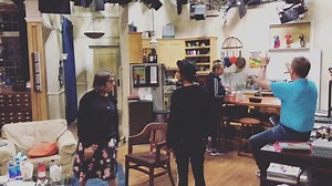 Johnny Galecki on Instagram: "First rehearsal of the final scene. @bigbangtheory_cbs #bts @kaleycuoco @therealjimparsons #simonhelberg @kunalkarmanayyar @themelissarauch @missmayim Director: @cinder9la"