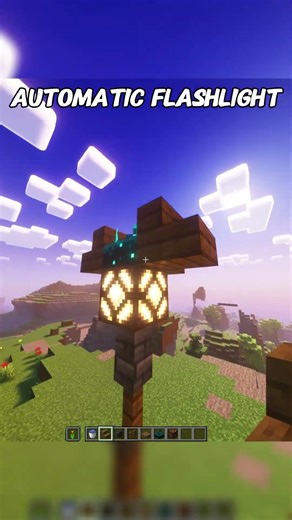 AUTOMATIC FLASHLIGHT 😯 #minecraft #a03 #Sypl1k