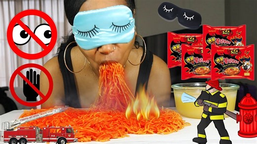 No Hands, No Eyes—Only Noodles & Fire