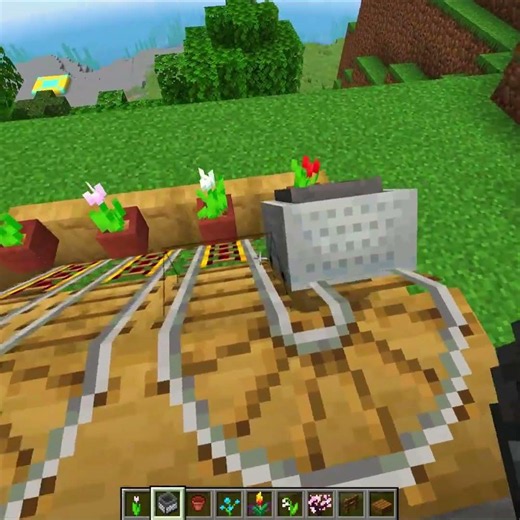 Minecraft Flower Shop 💀 #shorts