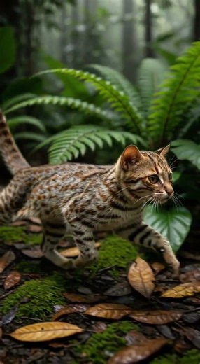 The World's Smallest Wild Cat: A Tiny Predator in Disguise 🐾🐈 #shorts #cat #animals #wildlife