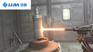 使用立佳超音速喷涂系统HVOF在液压杆表面喷涂碳化钨粉末
