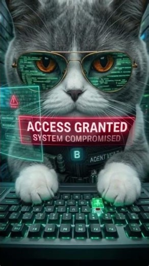 Meet Agent Benz: The Purr-fect Cyberpunk Spy Cat! 🕶️🐾 #Shorts #aicat #cat