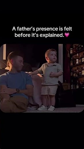 A father’s presence is felt before it’s explained. 💗