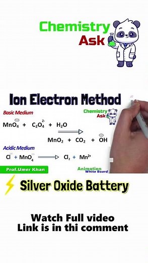 Silver oxide battery | Working Animation | Anode(Zn) Cathode Ag2O | Electrochemistry | Chemistryask