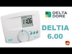 How to install and adjust a Delta Dore room thermostat: Deltia 6 00?