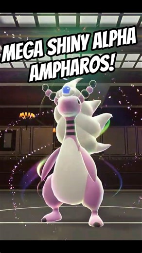 Mega Shiny Alpha Ampharos showcase🔥