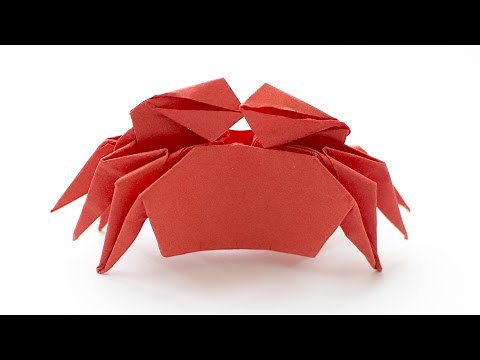 Origami crab. How to make paper crab