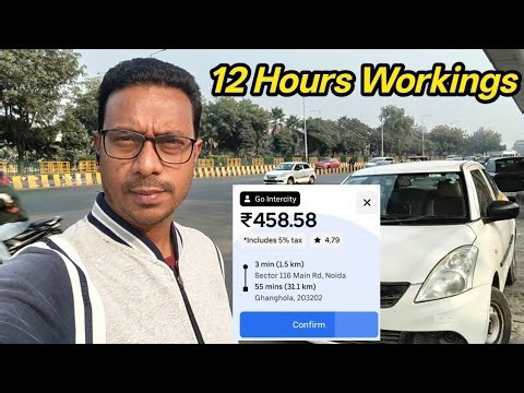 OLA Uber Rapido Cab Owner income || 12 Hours income of Ola Uber cab Driver