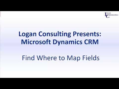 Where to Map Fields in Dynamics CRM