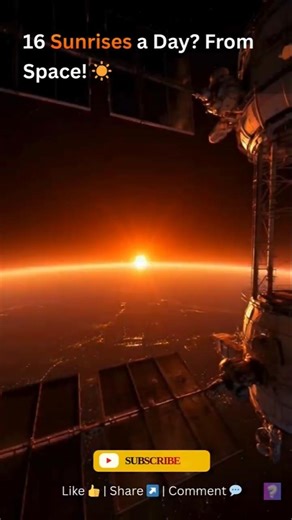 16 Sunrises a Day? From Space! ☀️
