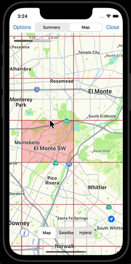 Tap to see names of CA Atlas Blocks