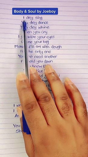 Joeboy 'Body and Soul' Lyrics | Nigerian TikTok Trend