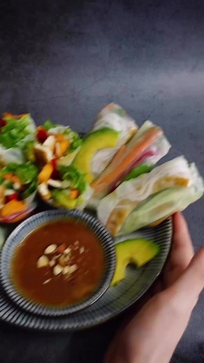 5.5K views · 43 reactions | Fresh & vibrant vegan summer rolls . . ....
