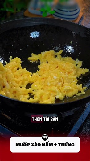 Mướp xào nấm + trứng #monchay #anchay
