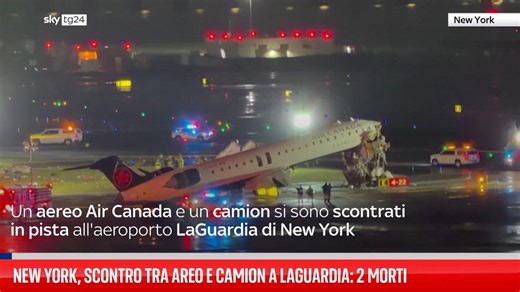 New York, scontro tra areo e camion a LaGuardia: 2 morti