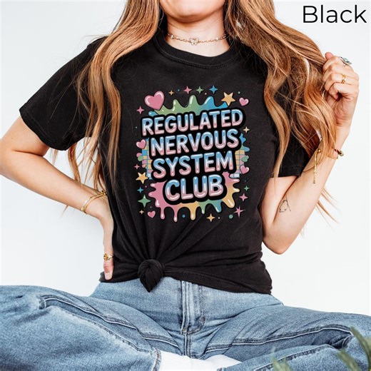 Y2K Graphic Tee | Regulated Nervous System Club Comfort Colors Shirt - Etsy