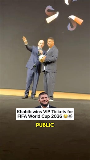 Khabib wins VIP Tickets for FIFA World Cup 2026 😂⚽️