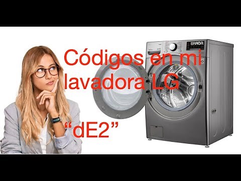 LG Servicio - Lavadora - Código dE2